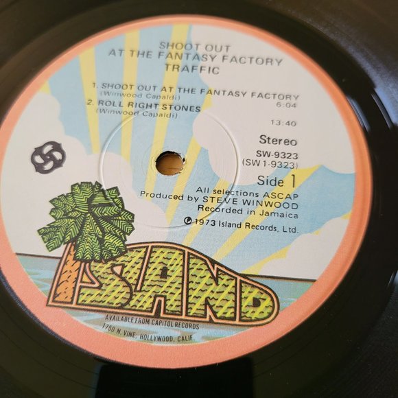 TRAFFIC Shoot Out At The Fantasy Factory LP 1973 Island SW-9323 Rock Jazz LP9 - Picture 7 of 10